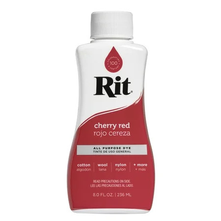 (2 Pack) Rit Dye Liquid 8oz Cherry Red | Walmart (US)