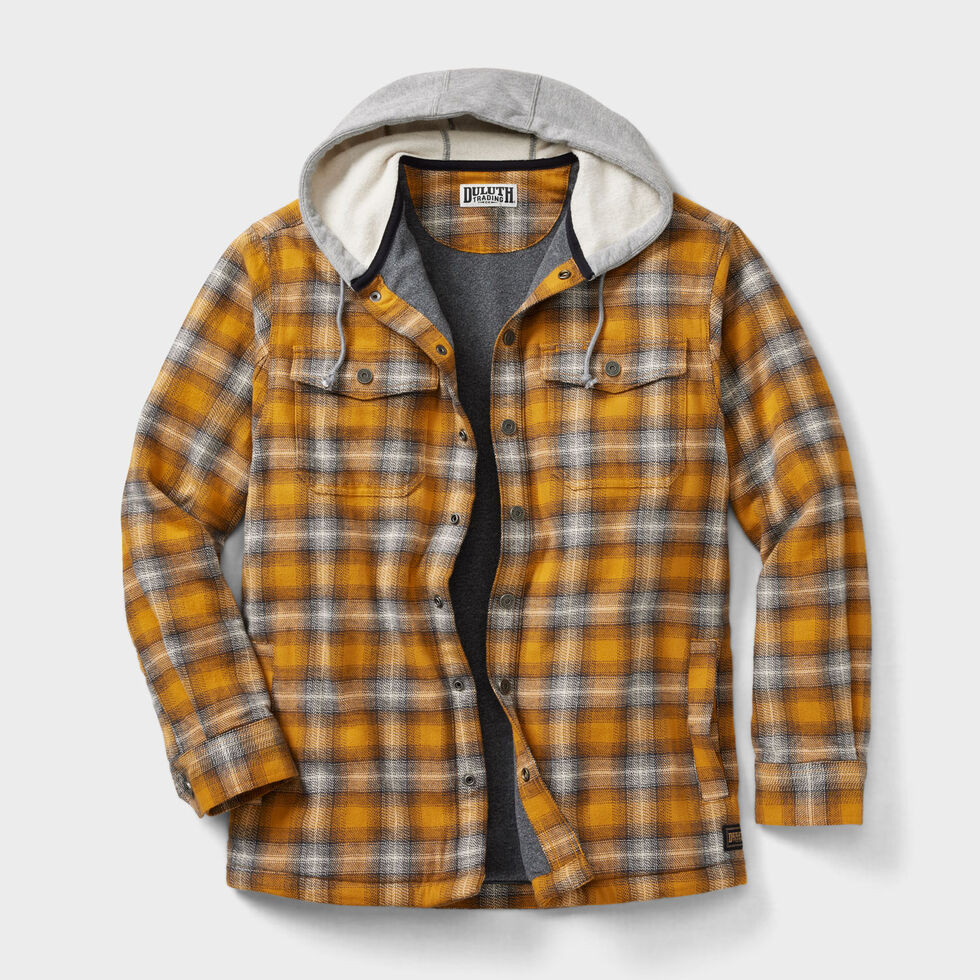 Men's Flapjack Relaxed Fit Hooded Shirt Jac | Duluth Trading Company