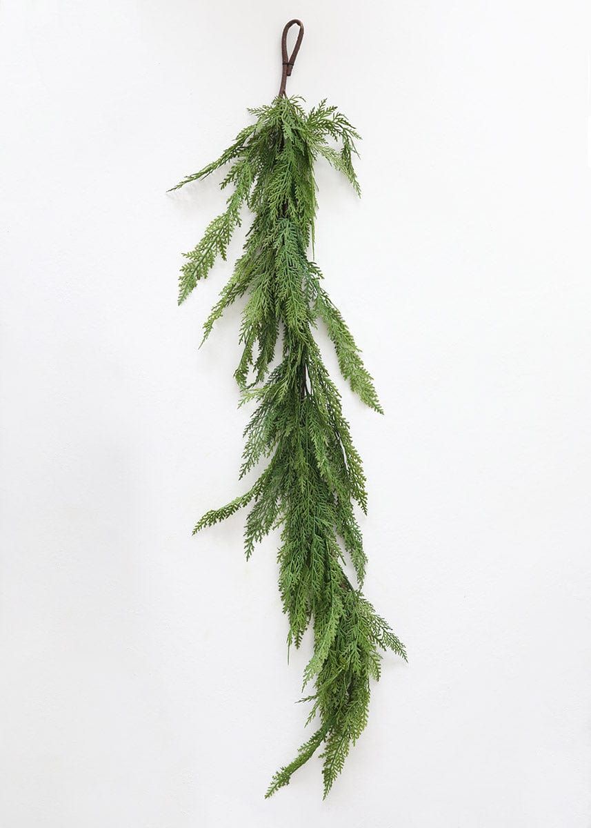 Real Touch Cedar Holiday Greens Garland - 48 | Afloral (US)