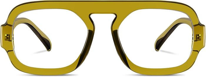 Aviator Blue Light Blocking Glasses for Women Men Square Flat Top Computer TV Eyeglasses Anti Eye... | Amazon (US)