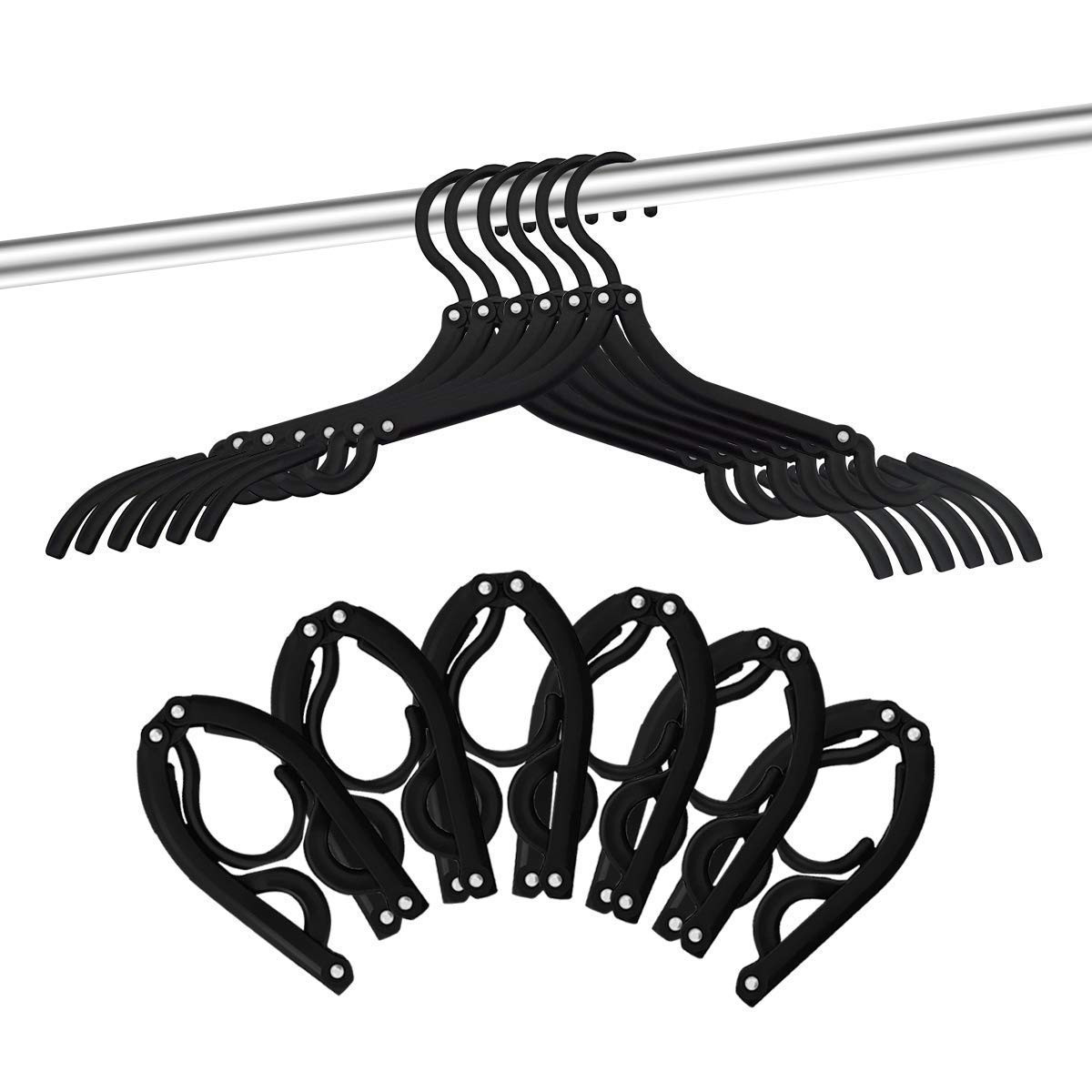 12 PCS Travel Hangers - Portable Folding Clothes Hangers Travel Accessories Foldable Clothes Drying  | Amazon (US)