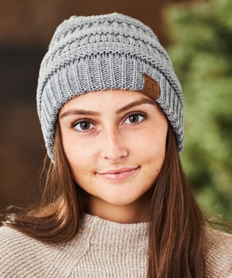 Light Gray Knit Beanie | Zulily