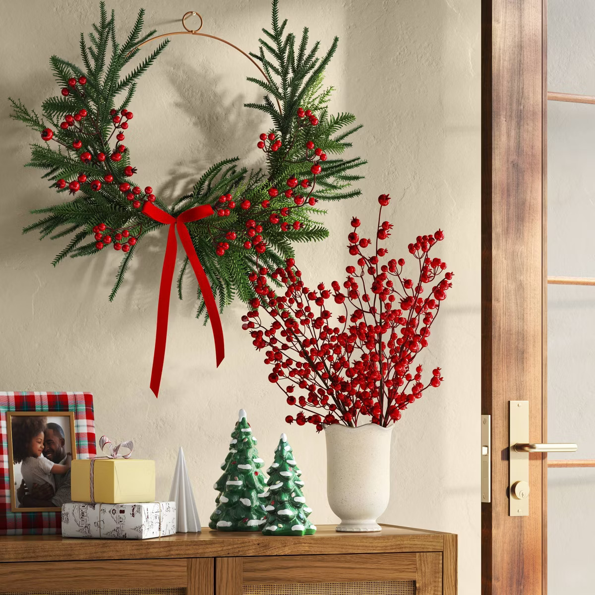 Modern Berry Artificial Christmas Stem - Threshold™ | Target