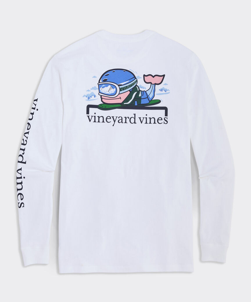 Snowboard Whale Long-Sleeve Pocket Tee | vineyard vines