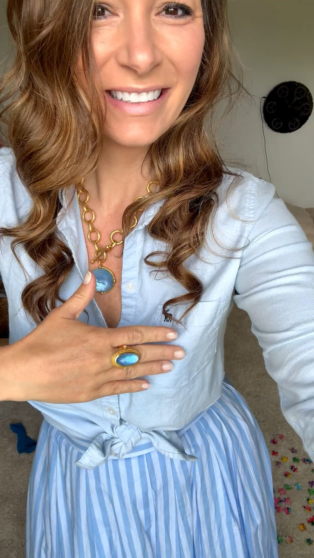 Today’s for check is cute for errands, midday lunch date, or a spring office look. Styling one half of a two piece set with a tonal Oxford. 

#LTKootd #LTKgrwm #LTKWorkwear