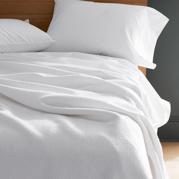 Organic Cotton Blanket - White, Twin | The Company Store