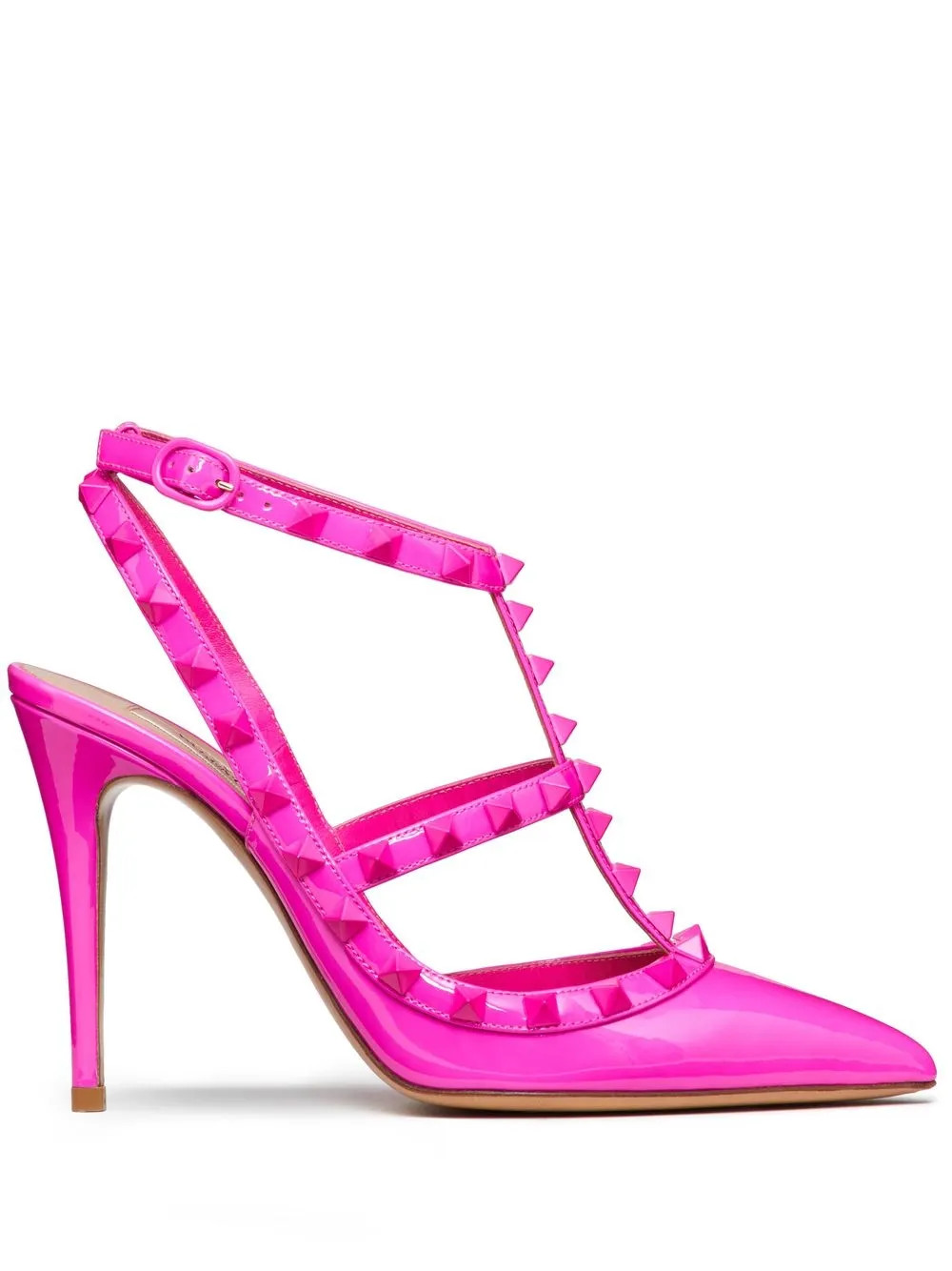 Valentino Garavani Rockstud 100mm ankle-strap Pumps - Farfetch | Farfetch Global