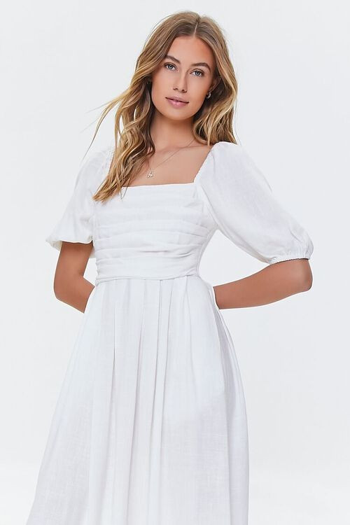 Peasant-Sleeve Midi Dress | Forever 21 (US)