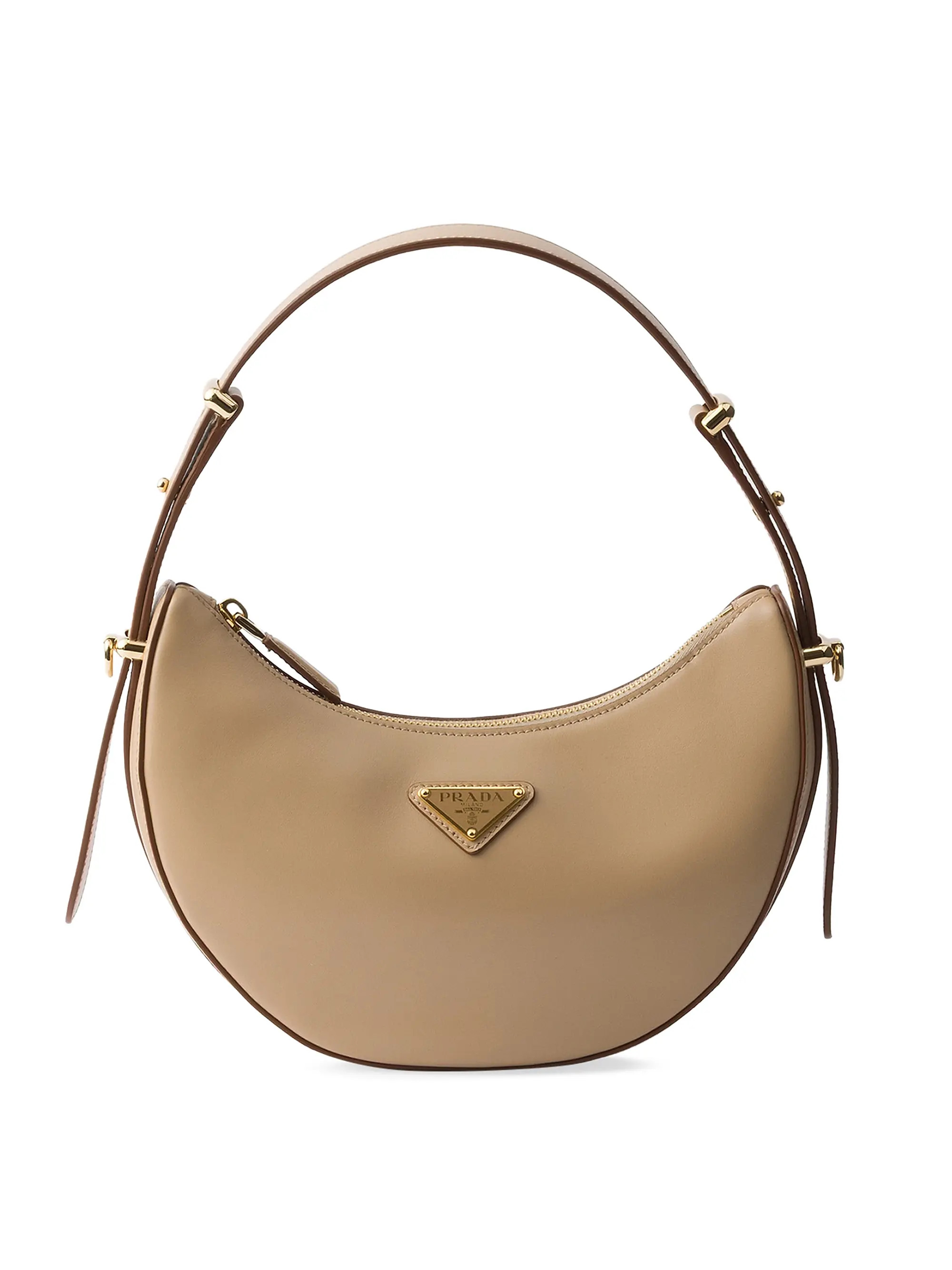 Prada Arqu\u00e9 Mini Leather Shoulder Bag | Saks Fifth Avenue | Saks Fifth Avenue