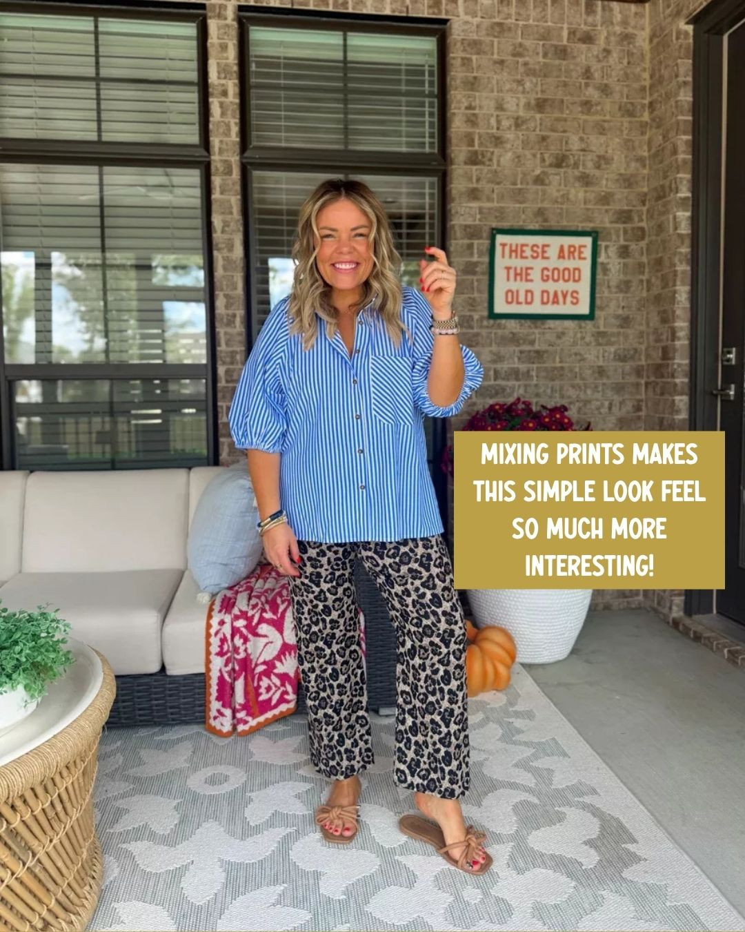 Mixing prints makes this simple look feel so much more interesting!

#LTKgrwm #LTKootd #LTKSeasonal