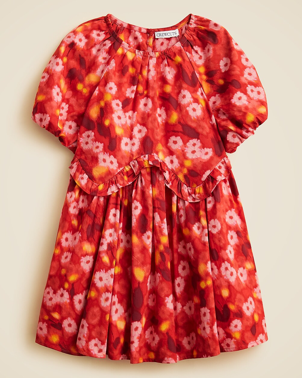 Girls' puff-sleeve shift dress | J. Crew US