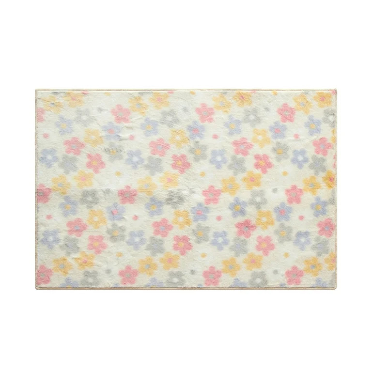 Mainstays Fur Print Daisy Rug, 30"x46" | Walmart (US)