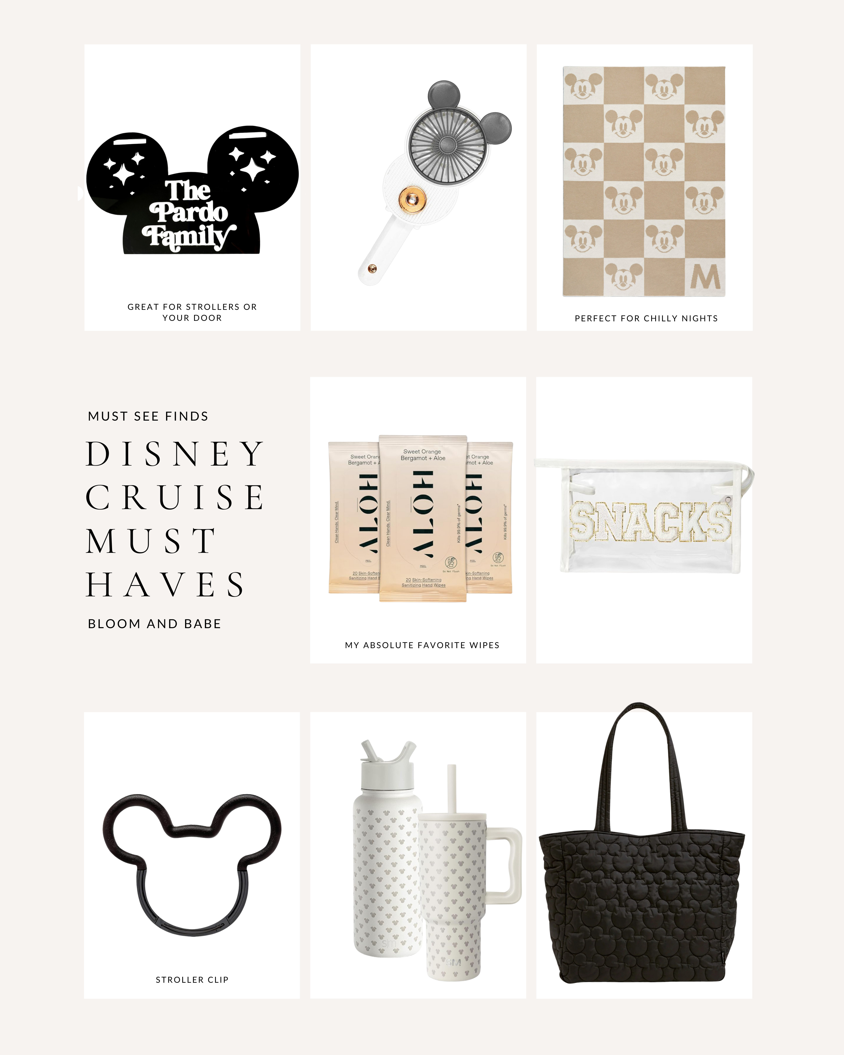 Get ready for your Disney cruise with these must-have essentials that are as cute as they are practical. From personalized accessories to cozy blankets and snack bags, these picks will keep your trip magical and stress-free. 

 

#LTKTravel #LTKKids #LTKFamily