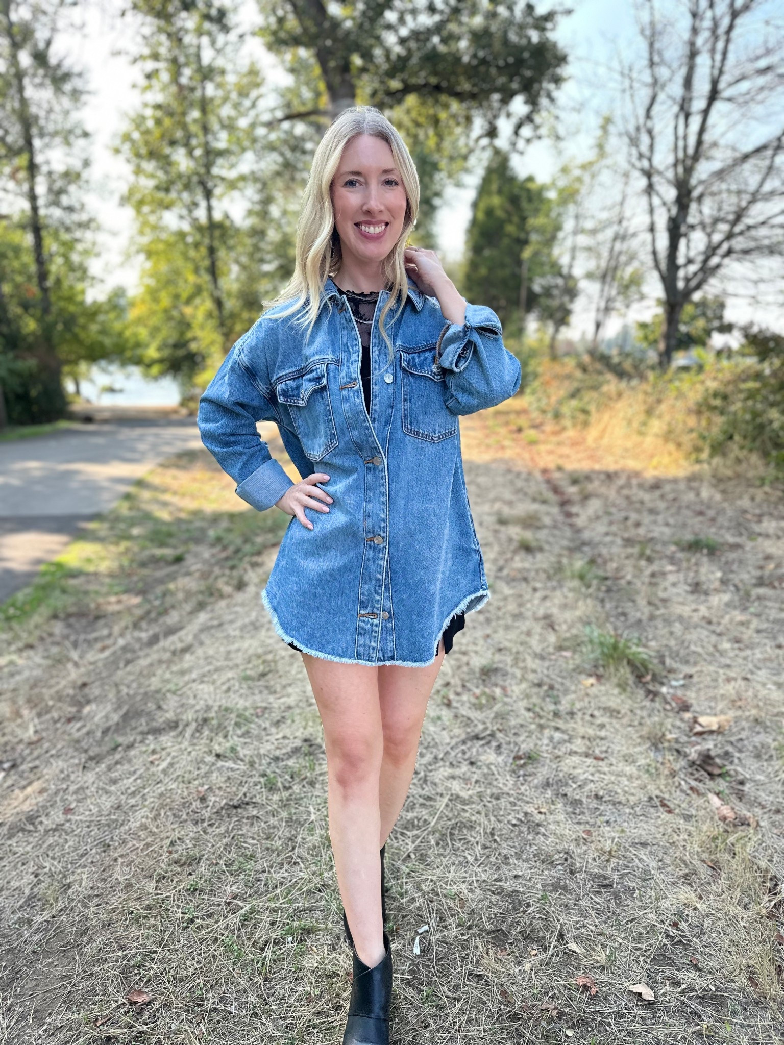 Shacket? Dress? You decide 💙 

#LTKStyleTip #LTKFindsUnder100 #LTKFallSale