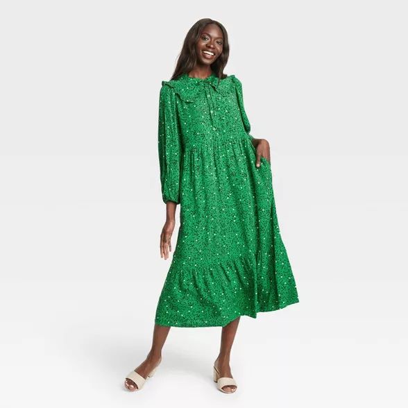 Women's Balloon Long Sleeve Dress - Who What Wear™ | Target