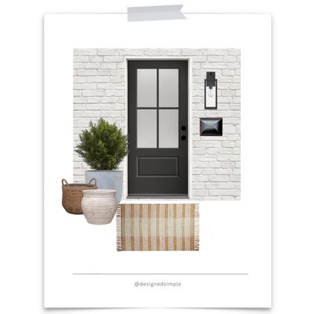 Love this front door design inspo!

front door decor, porch decor, patio decor, planters, welcome mat, wall mounted mailbox

#LTKstyletip #LTKhome #LTKFind