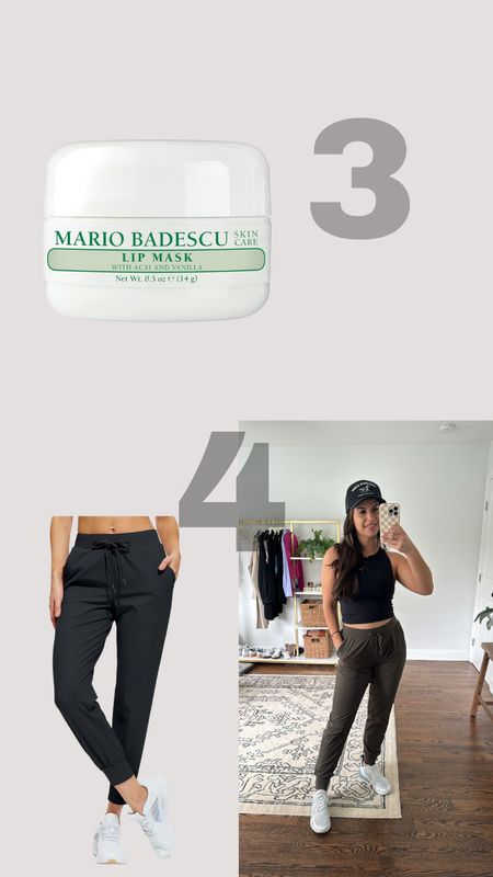 Lip mask and the BEST ever joggers. The material is amazing! 

#LTKstyletip #LTKfitness