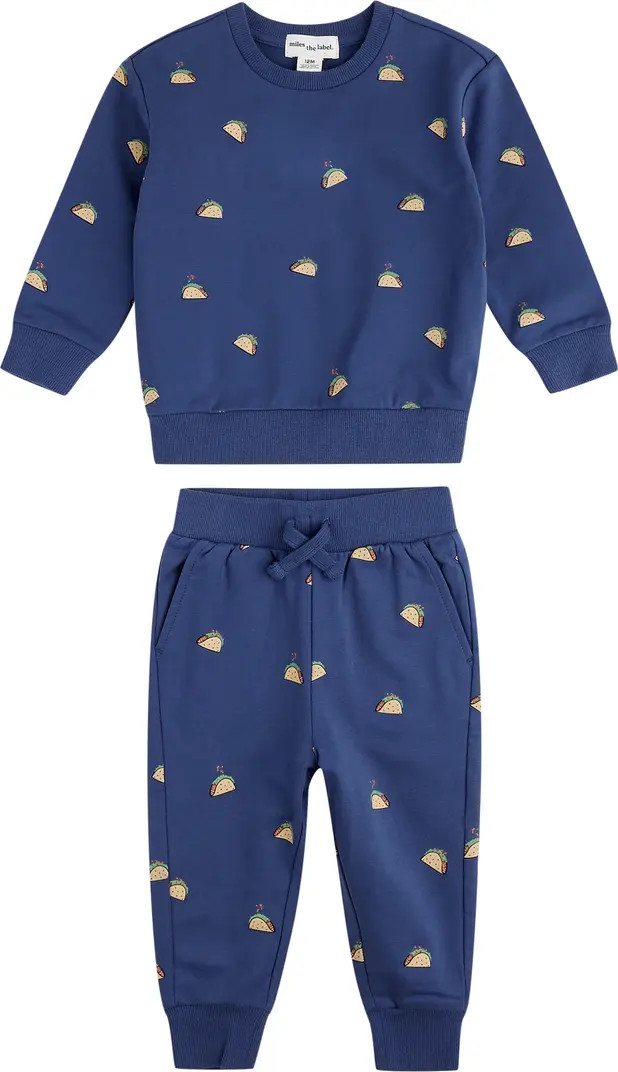 Taco Print French Terry Sweatshirt & Joggers Set | Nordstrom