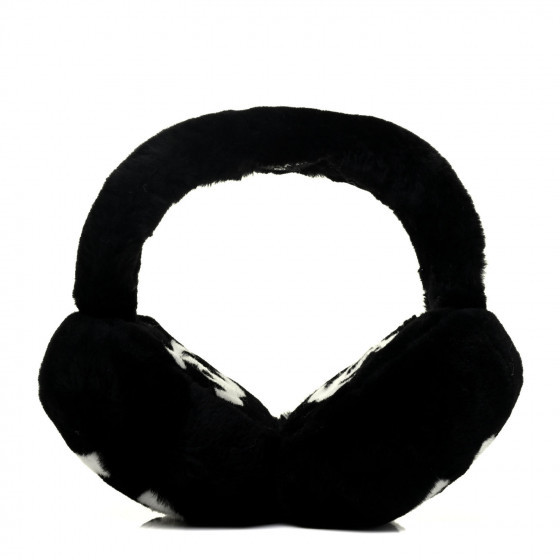 CHANEL

Shearling CC Ear Muffs Black White | Fashionphile