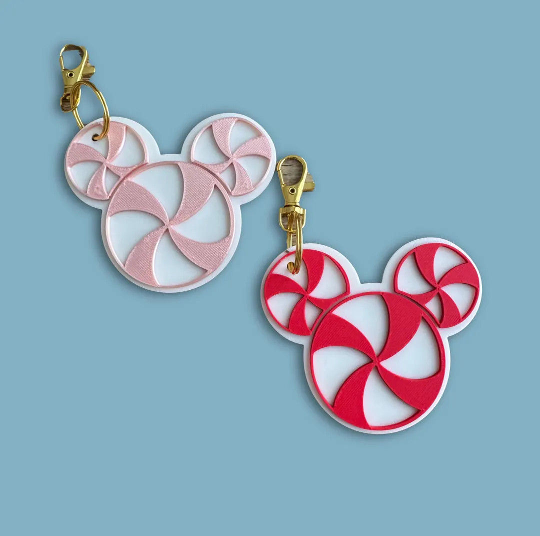 Peppermint Mickey Bag Charm | Candy Cane Mickey | Disney Holiday Park Bag Accessory - Etsy | Etsy (US)