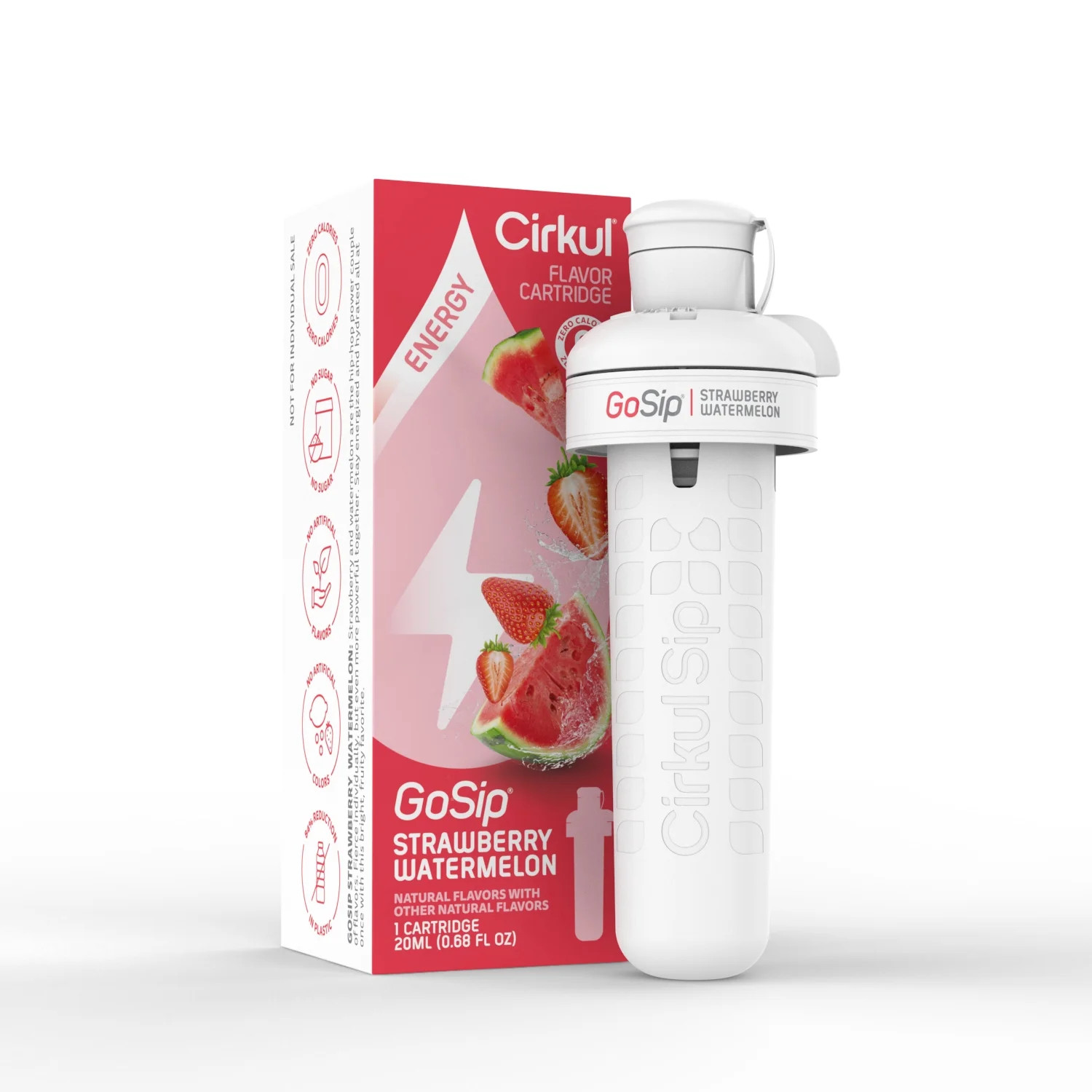Cirkul GoSip Strawberry Watermelon Water Flavor Cartridge 1-pack | Walmart (US)