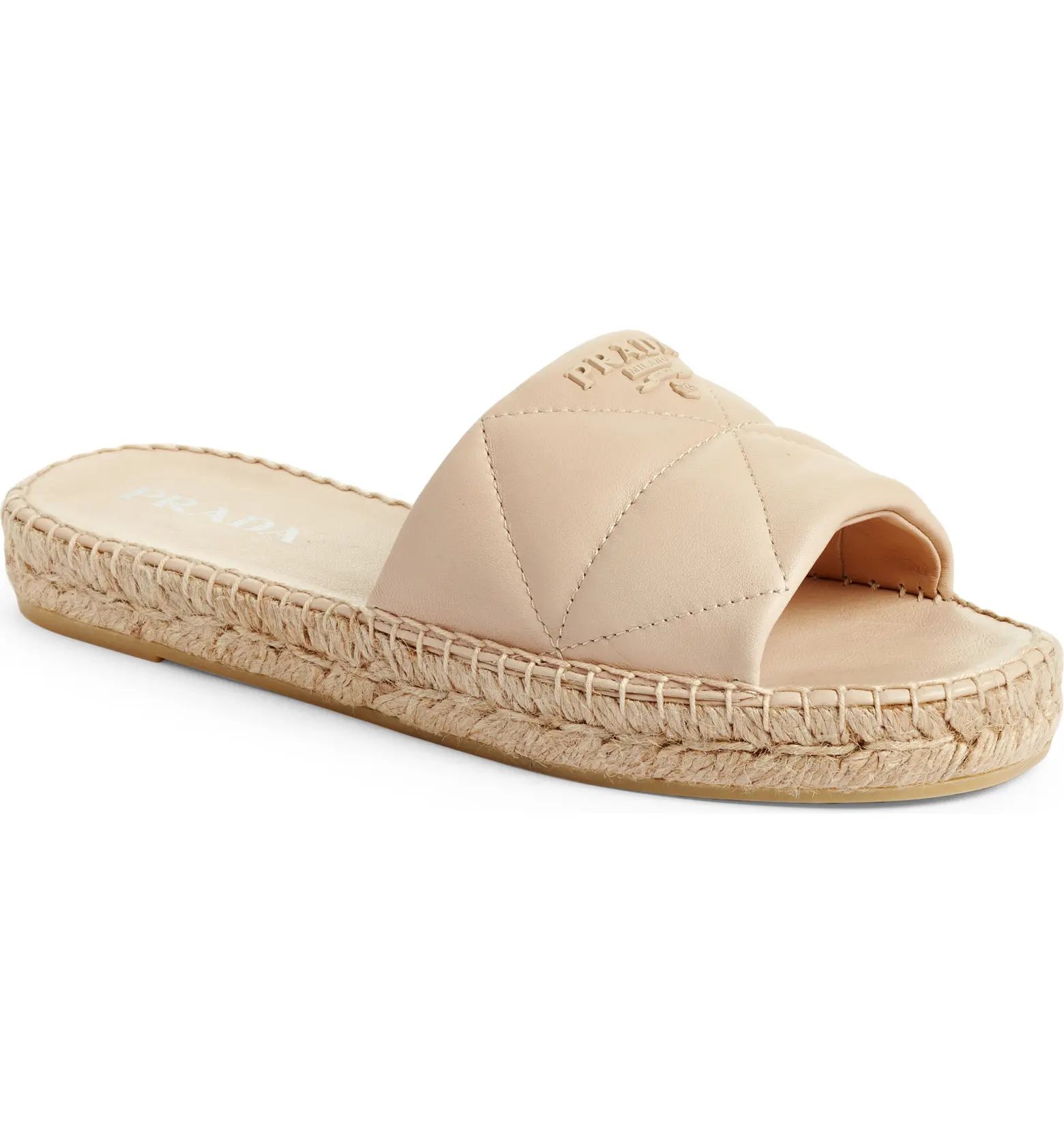 Quilted Leather Slide Sandal | Nordstrom