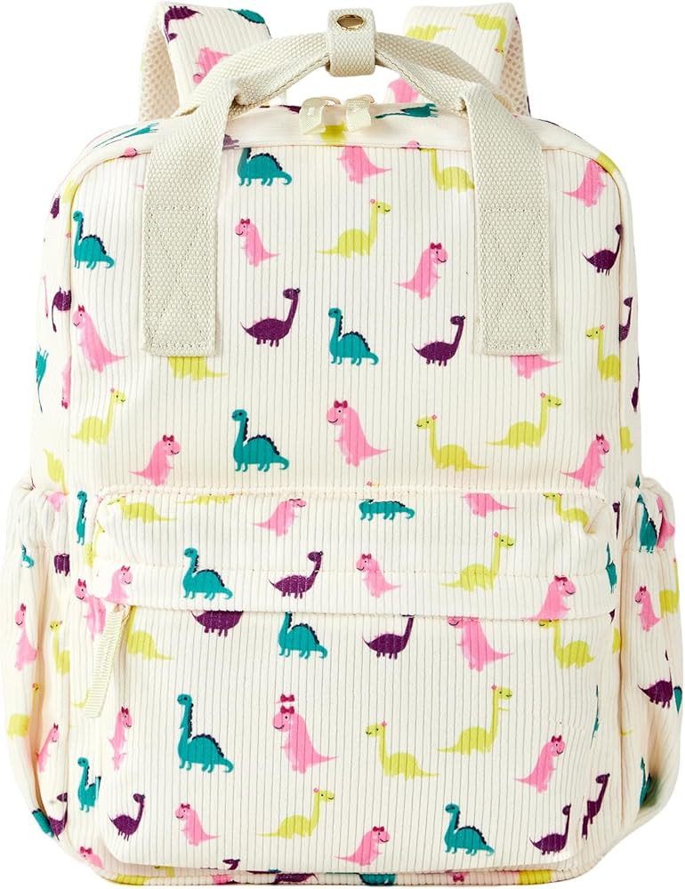 Mini Corduroy Backpack Bookbag School Bag for Toddlers Girls Preschool Daycare Kindergarten 13”... | Amazon (US)