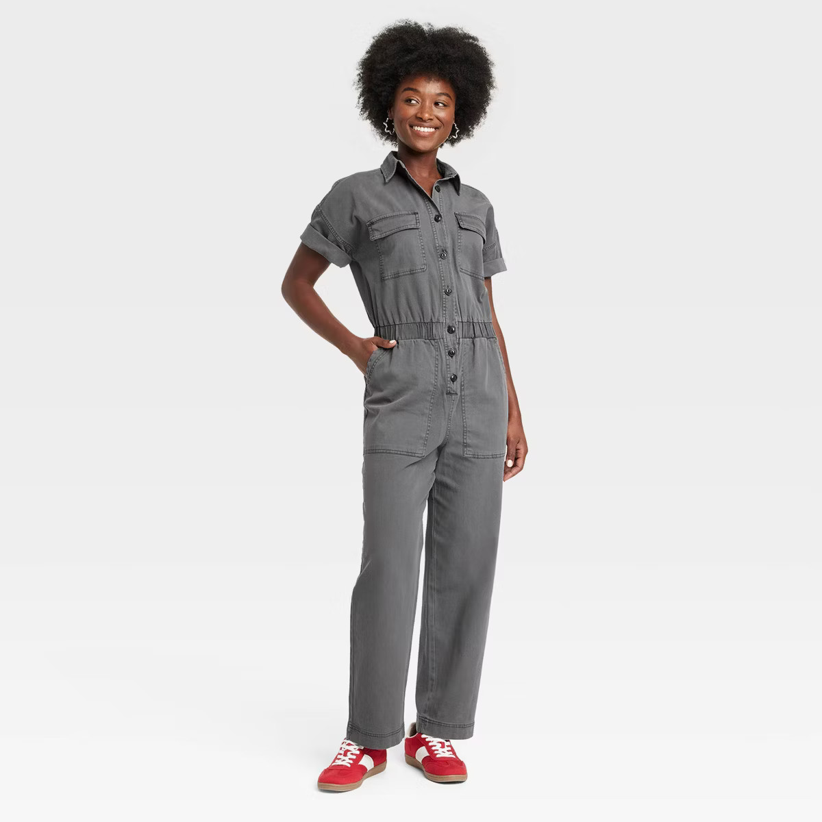 Women's Short Sleeve Boilersuit - Universal Thread™ | Target