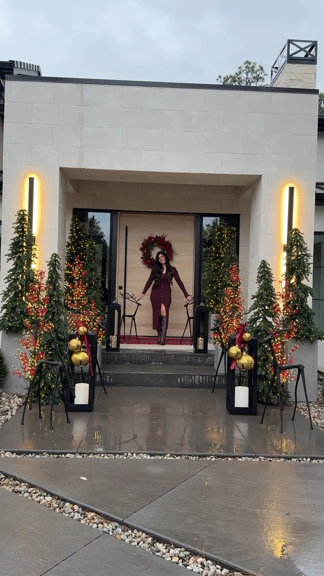 The bronze reindeer are one of my favorite additions this year. They come in so many different sizes and they look great styled indoor or outdoor. Christmas front porch details linked.

#LTKHome #LTKSeasonal #LTKHoliday