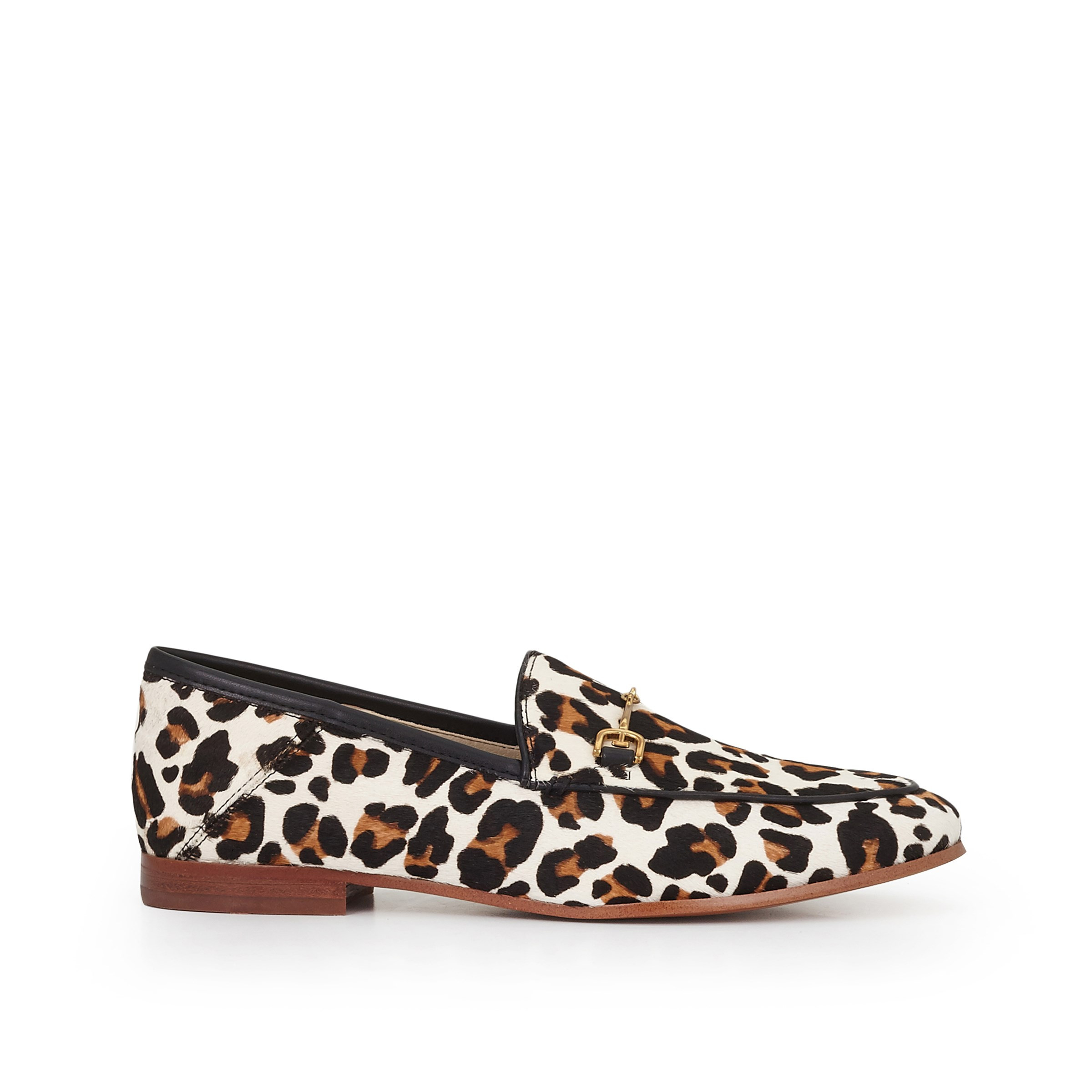 Sam Edelman Loraine Bit Loafer White/Brown Pop Leopard | Sam Edelman