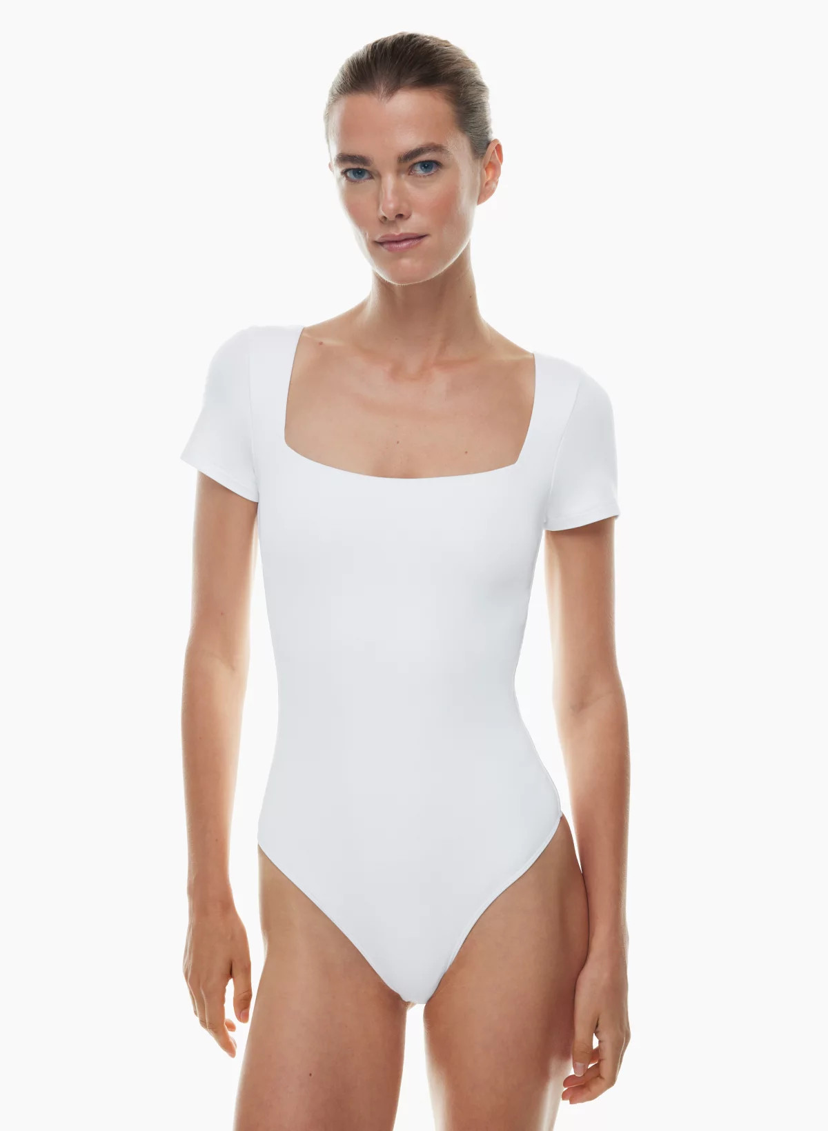 CONTOUR SQUARENECK SHORTSLEEVE BODYSUIT | Aritzia