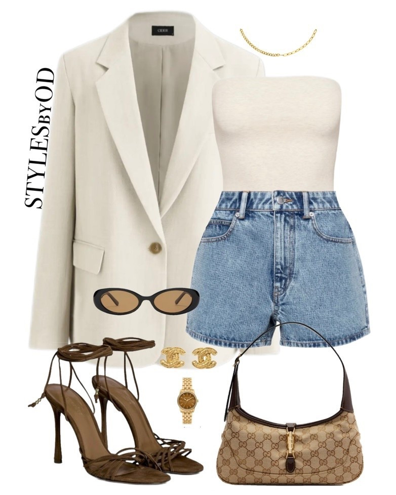 Oversized Blazer + Denim Shorts Combi >> 🤌🏼💙 


#LTKstyletip #LTKfashion #summer #spring #casualchic
Minimal and effortless outfit inspo for spring and summer 2026, casual work wear, capsule wardrobe styling for women, simple and daily looks, Neutral colour combination, chocolate brown strappy heels, trending fashionn


#LTKootd #LTKTravel #LTKSeasonal