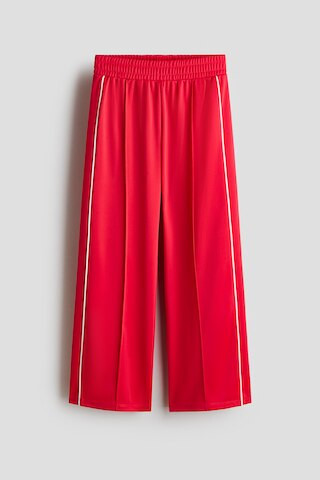 H & M - Wide-Leg Track Pants - Red | H&M (US + CA)