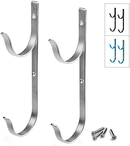 GrayBunny GB-6815 Swimming Pool Aluminum Pole Hanger Set, Nickel Gray, for Telescoping Poles, Lea... | Amazon (US)