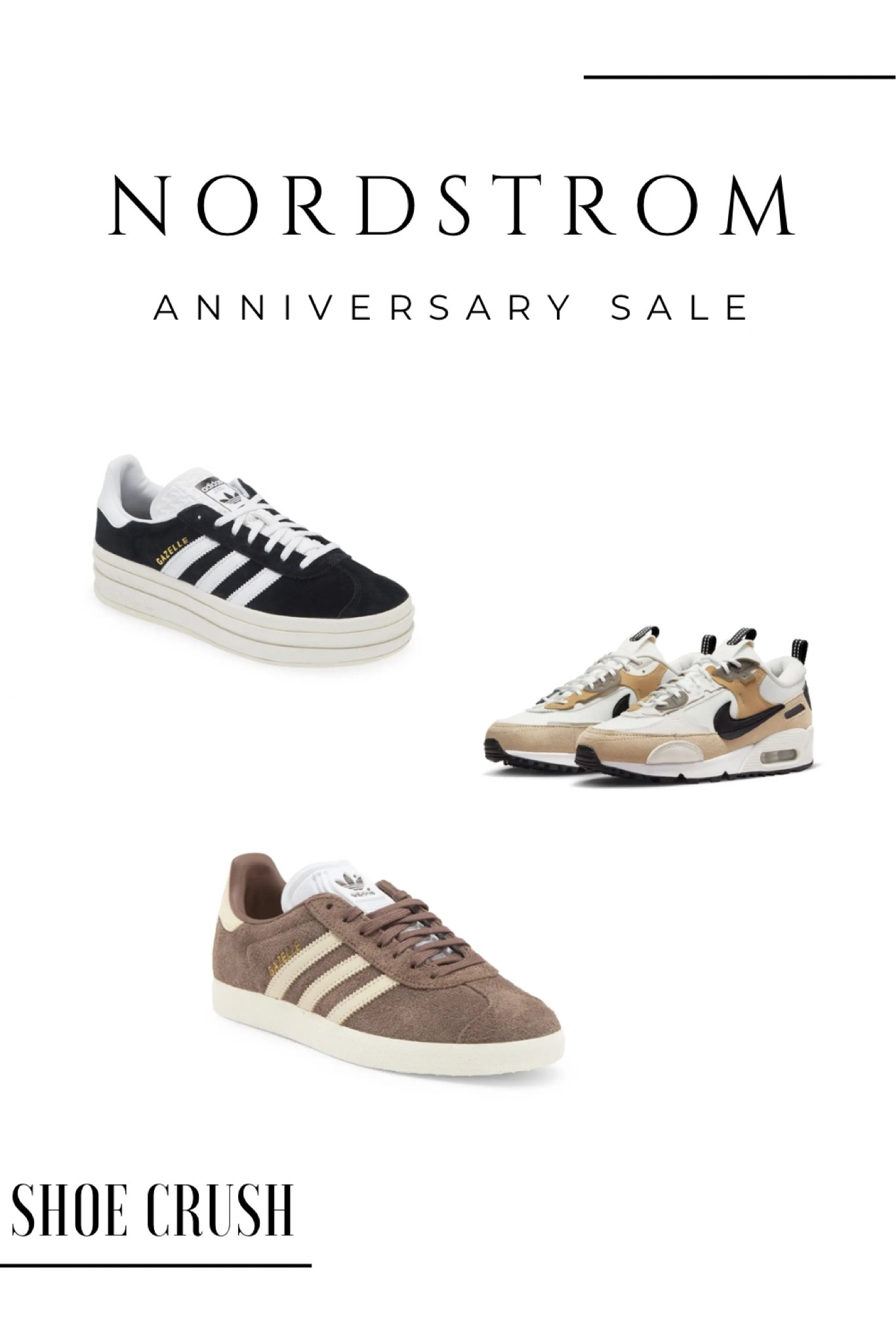Adiddas 
Nike 

#LTKShoeCrush #LTKSummerSales #LTKxNSale