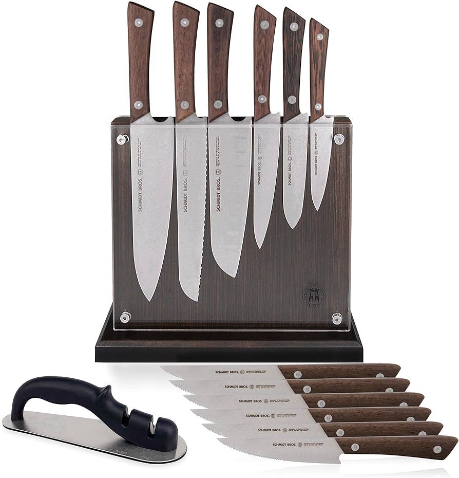 Schmidt Brothers-Cutlery Stone Series 14-Piece Kitchen Knife Set, High-Carbon German Stainless St... | Amazon (US)
