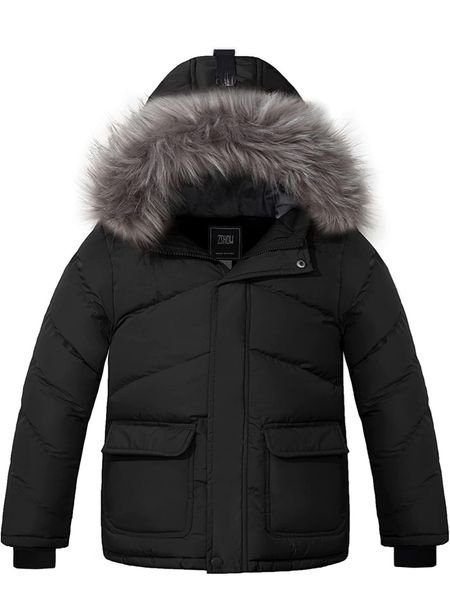 Boys warm winter jacket with fur hood for under $65 on Amazon! 

#LTKsalealert #LTKkids #LTKSeasonal