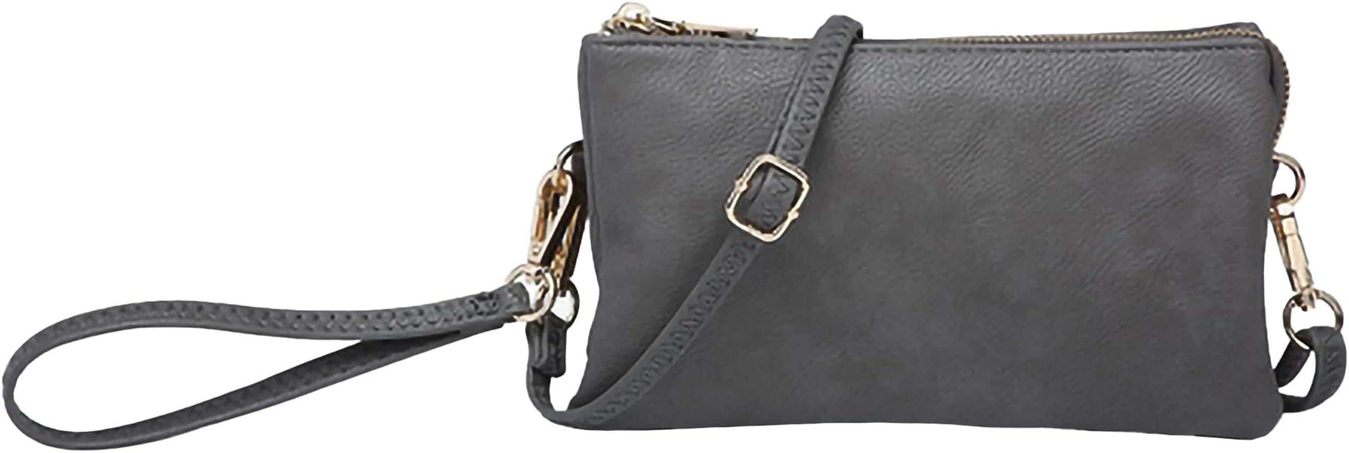 Jen & Co. M013 Riley Wristlet Crossbody Adjustable/Detachable, Vegan Leather Handbag Shoulder Pur... | Amazon (US)
