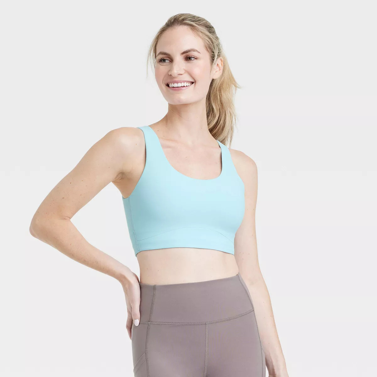 Women's Everyday Soft Medium Support Longline Sports Bra - All In Motion™ | Target