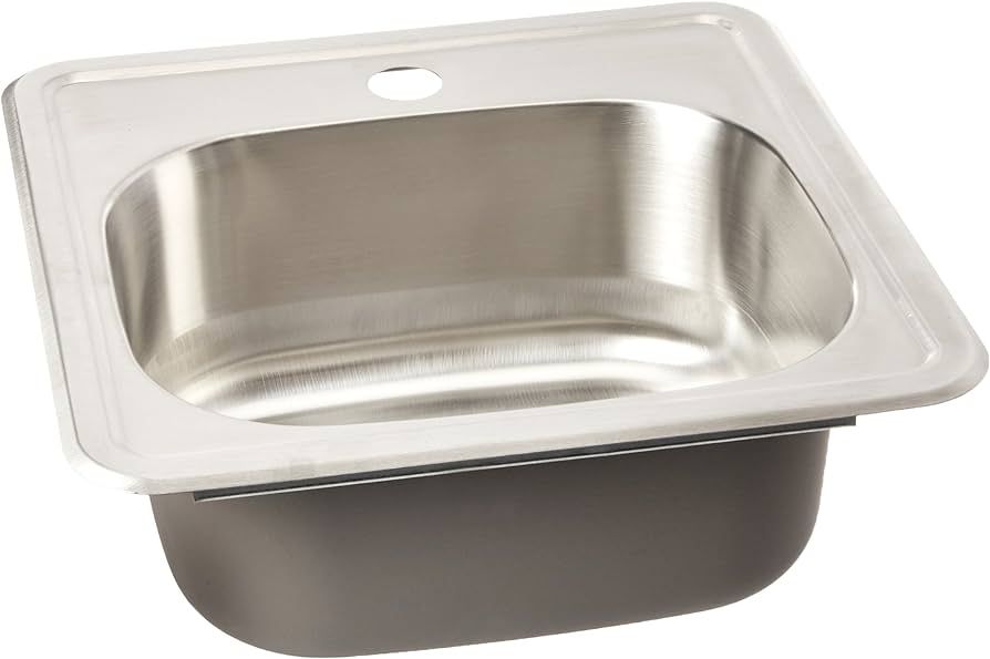 Wells Stainless Steel Single Bowl Topmount Kitchen Sink 1515-6 | Amazon (US)