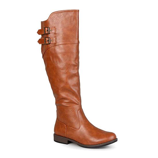 Journee Collection Womens Tori Wide Calf Knee-High Riding Boots | JCPenney
