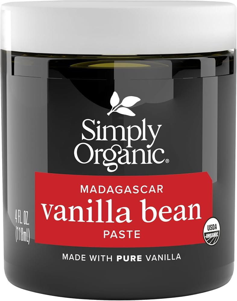 Simply Organic Vanilla Bean Paste, 4 Ounce Jar, Certified Organic, Kosher, Vegan, Non-GMO Rich So... | Amazon (US)