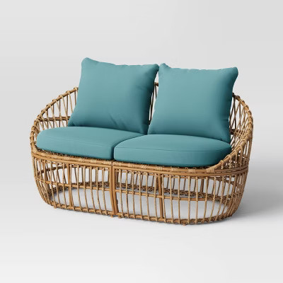Boho Eclectic Loveseat - Brown - Opalhouse™ designed with Jungalow™ | Target
