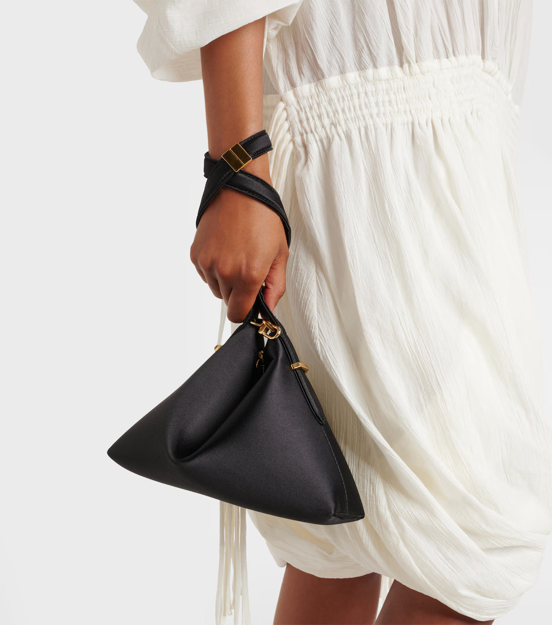 Scoop Mini satin shoulder bag | Mytheresa (US/CA)