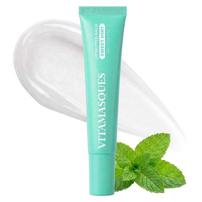 Vitamasques Lip Butter Balm - Sweet Mint, Korean Lip Balm - Peptide Lip Treatment - Lips Balm Hyd... | Amazon (US)