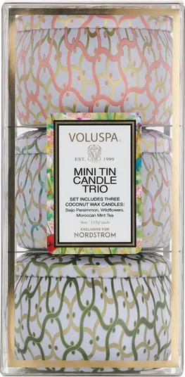 Voluspa Maison Set of 3 Mini Tin Candles | Nordstrom | Nordstrom