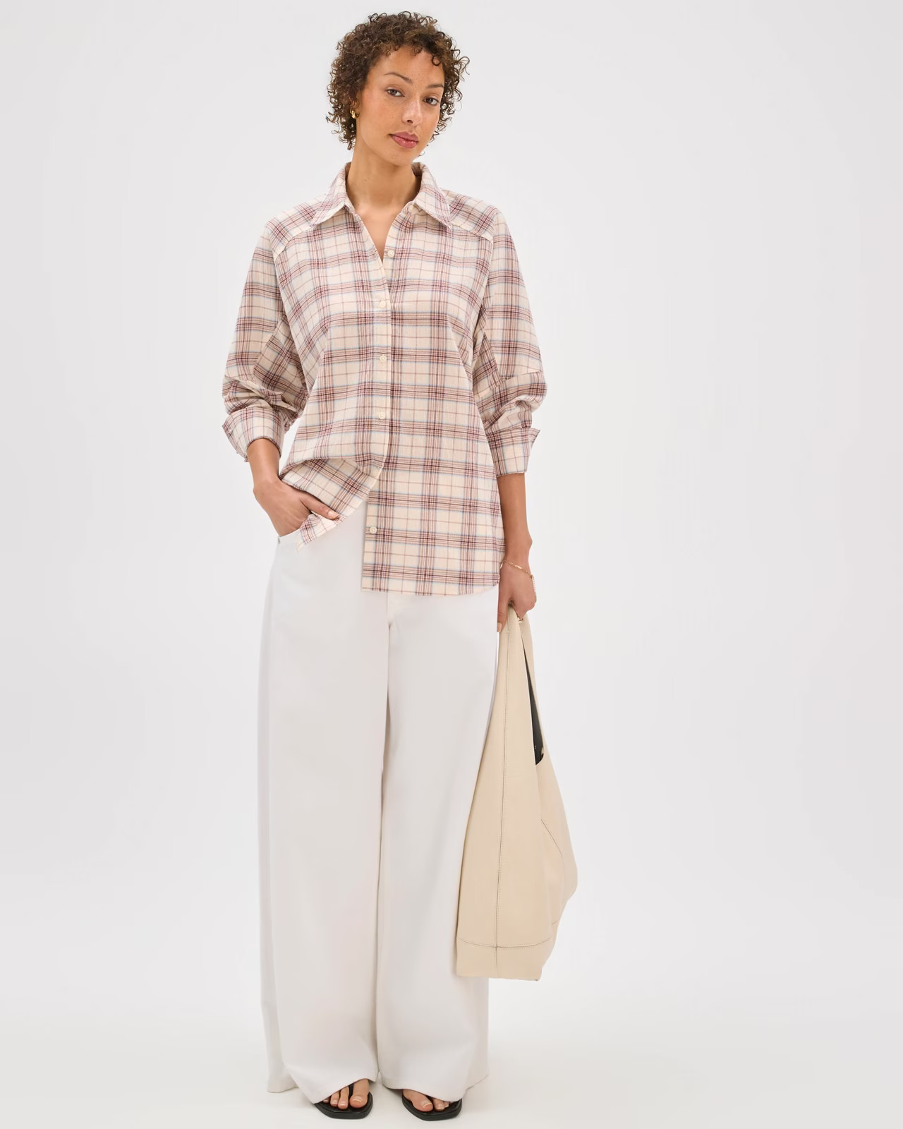 Australian Cotton Blend Check Shirt | Target AU