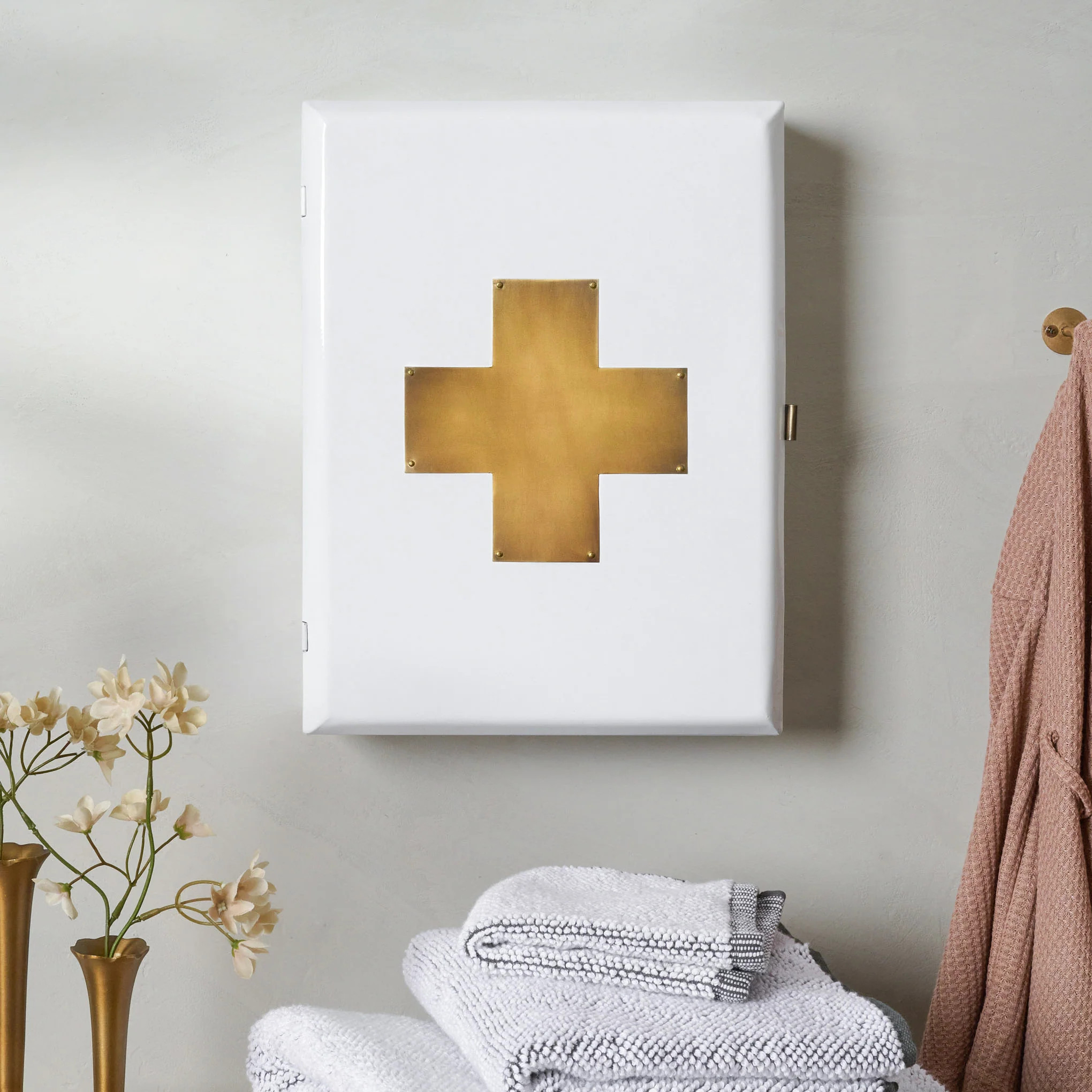 Brass and White Large First Aid Kit | Magnolia