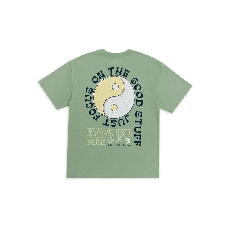 Wonder Nation Boy's Oversized Graphic Pocket T-Shirt, Sizes 4-18 | Walmart (US)