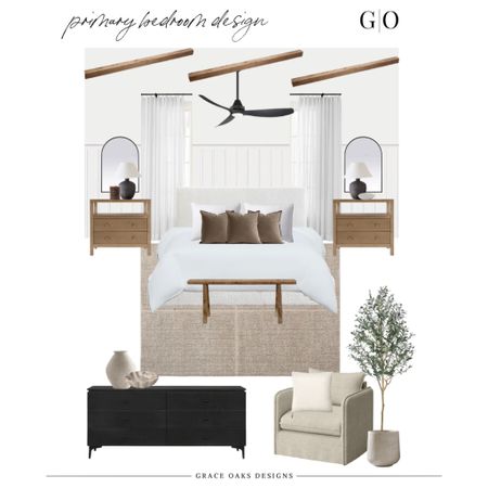 primary bedroom refresh design board 
neutral bright, airy + cozy, warm. all the things i love and crave in a bedroom 

#LTKstyletip #LTKhome #LTKsalealert